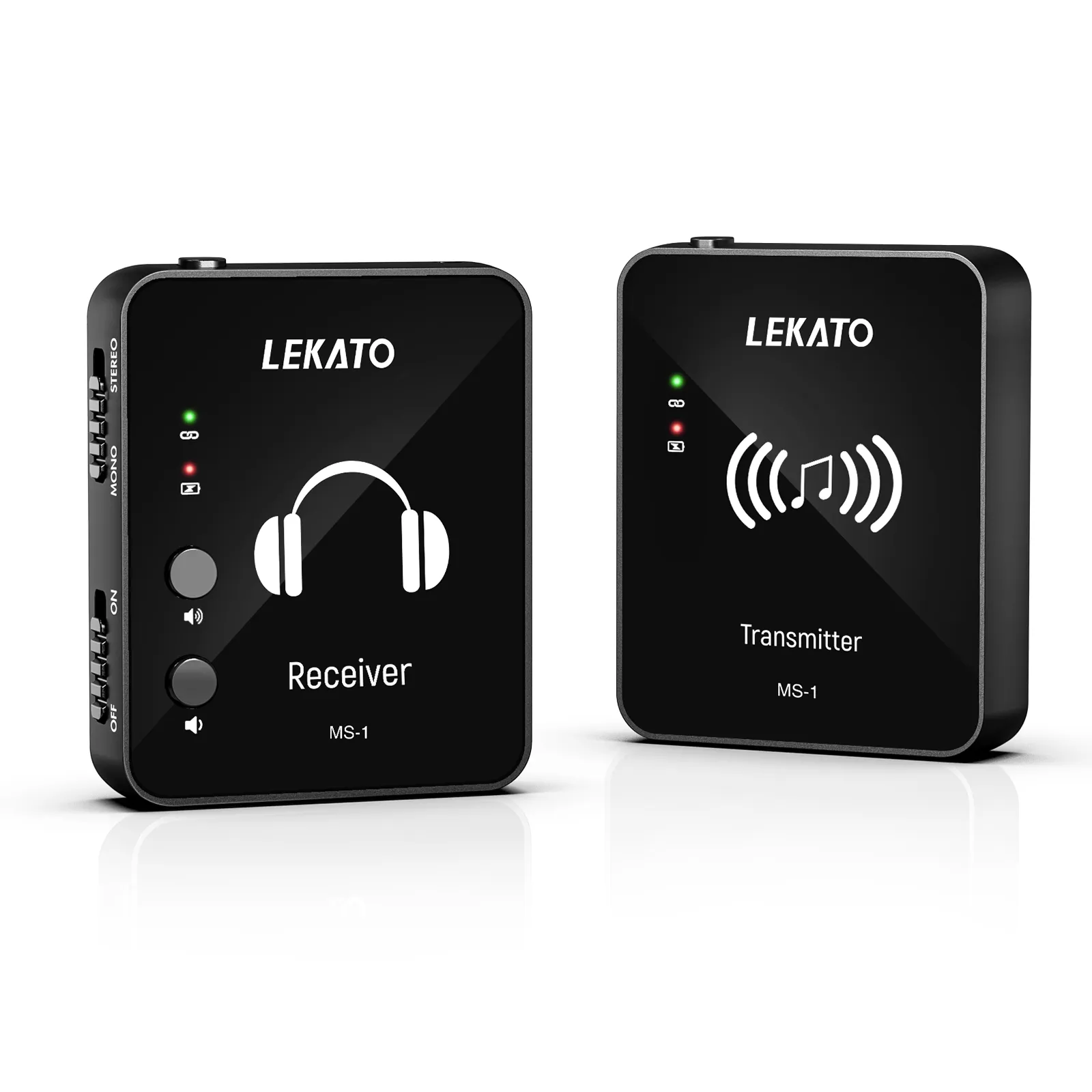 LEKATO M-VAVE M8 WP-10 2.4 G kablosuz kulaklık Kulaklık Monitör Cuvave Verici alıcı Sistemi Desteği Stereo Mono