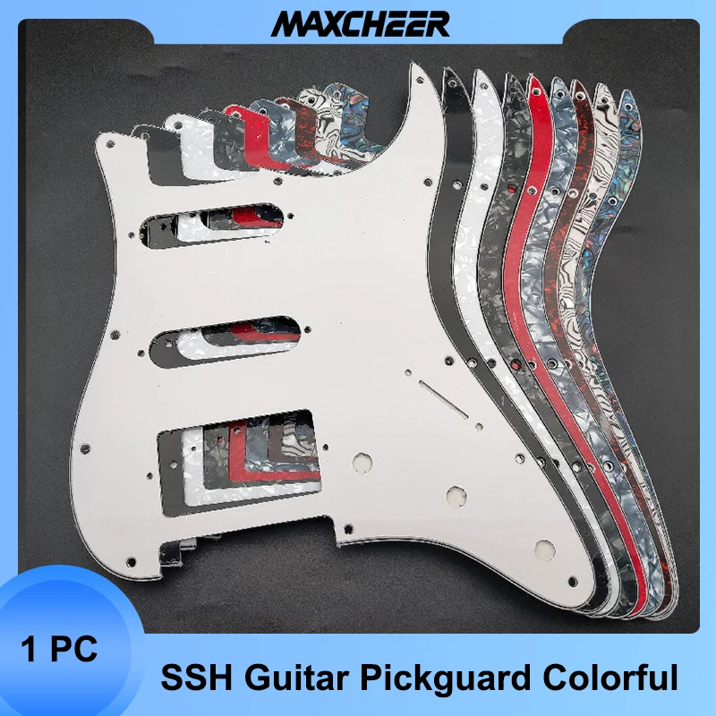 3 Kat 11 Delik SSH Elektro Gitar Pickguard Scratch Plaka Anti-Scratch Plaka FD ST Elektro Gitar Vidalı