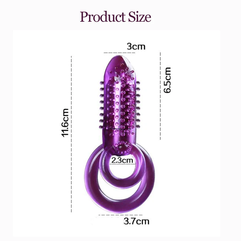Çift Penis Vibratörler Halka Seks Oyuncakları Kadınlar İçin Klitoris Stimülatörü CockRing Erkek Yapay Penis Strapon Mermi Titreşimli Samimi Ürünler Görüntü 4 