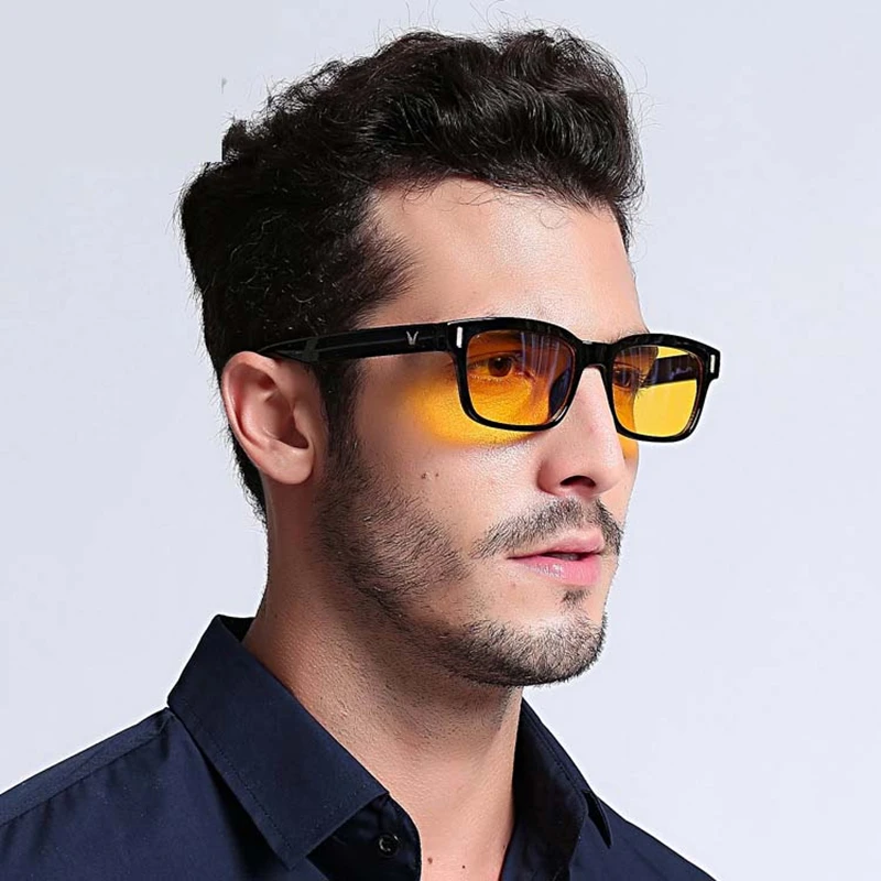 Mavi ışın bilgisayar gözlük erkekler ekran radyasyon gözlük marka tasarım ofis oyun mavi ışık gözlüğü UV engelleme göz gözlük