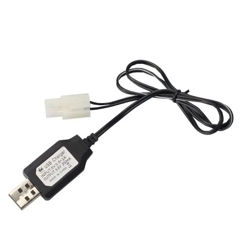 Şarj kablosu Pil USB şarj aleti Ni-Cd Ni-Mh Piller Paketi KET-2P Fiş Adaptörü 9.6 V 250mA Çıkış oyuncak araba