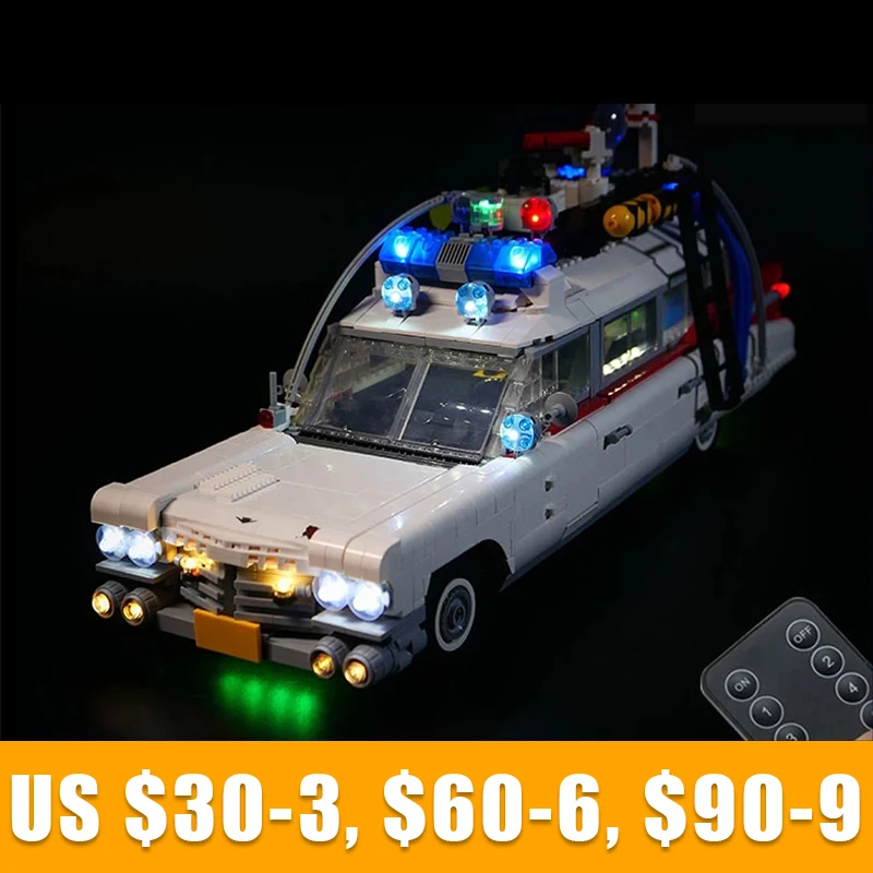 Led ışık Kiti Seti 10274 Ghostbusters ECTO - 1 Yapı Taşları Tuğla (Sadece ışıklar)dahil değil Modelleri DIY Oyuncak Aksesuarları