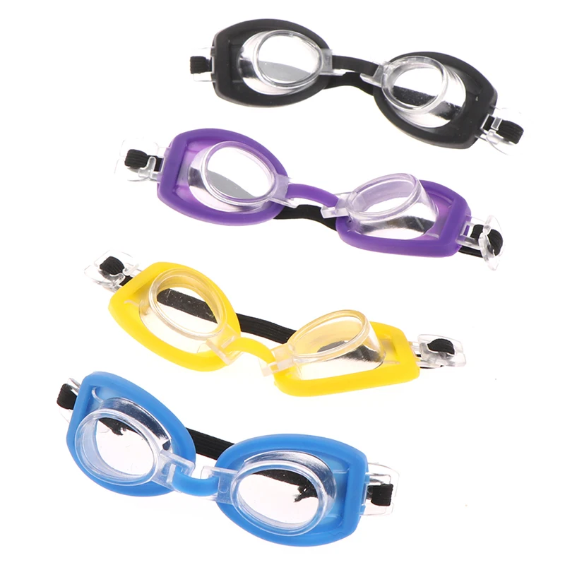 1/6 Bebek yüzme gözlükleri Çerçeve Gözlük Çok renkli Minyatür Spor Dalış Gözlük BJD Bebek Oyuncak Aksesuarları Görüntü 0 