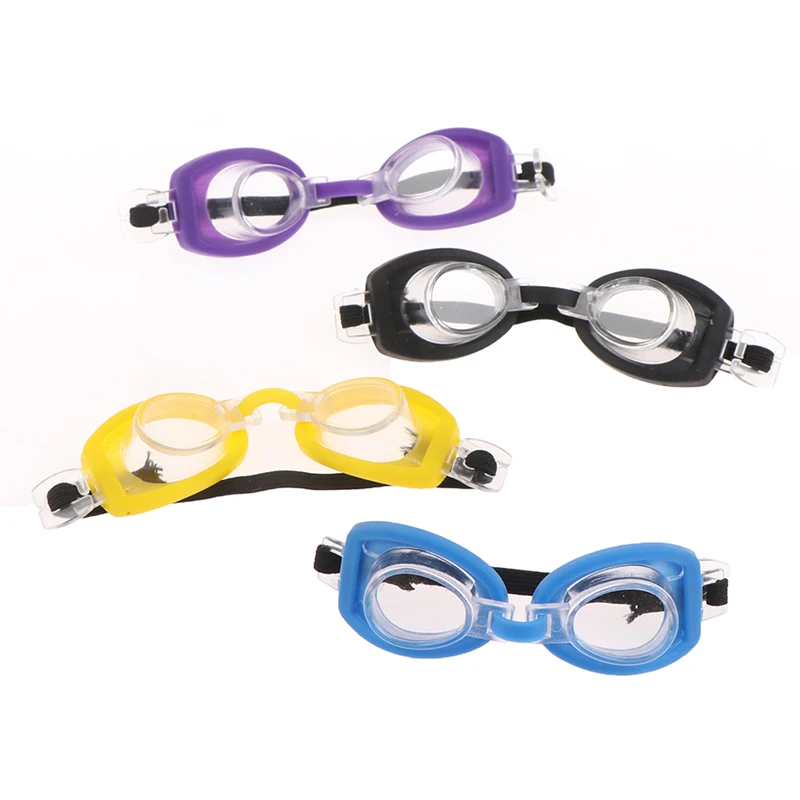 1/6 Bebek yüzme gözlükleri Çerçeve Gözlük Çok renkli Minyatür Spor Dalış Gözlük BJD Bebek Oyuncak Aksesuarları Görüntü 1 
