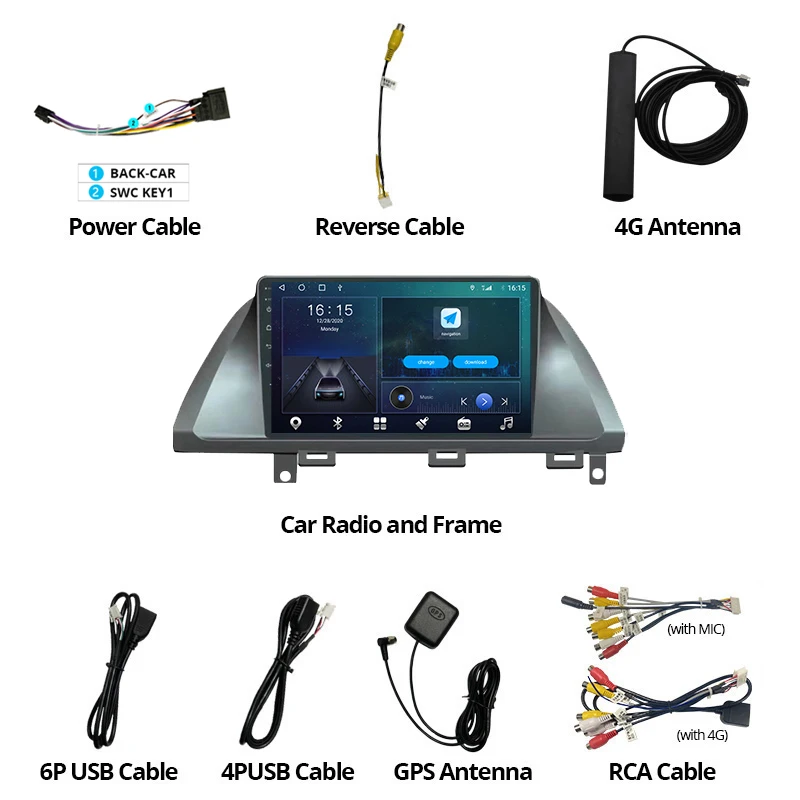 2DİN Android10.0 Araba Radyo Honda Odyssey 2005-2010 İçin otomobil radyosu Araba Stereo GPS Navigasyon Bluetooth Oynatıcı Carplay HİÇBİR 2DİN DVD Görüntü 5 