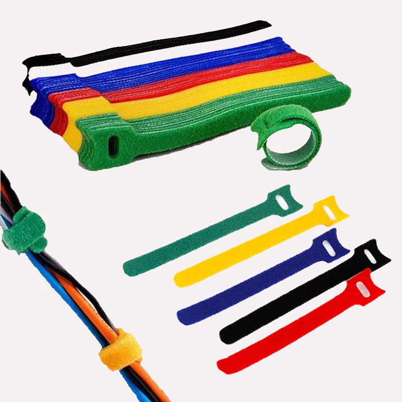50 adet / 100 adet serbest bırakılabilir kablo bağı s renkli plastik yeniden kullanılabilir kablo bağı s naylon kravat wrap zip paketi t tipi bağları kablo bağı tel