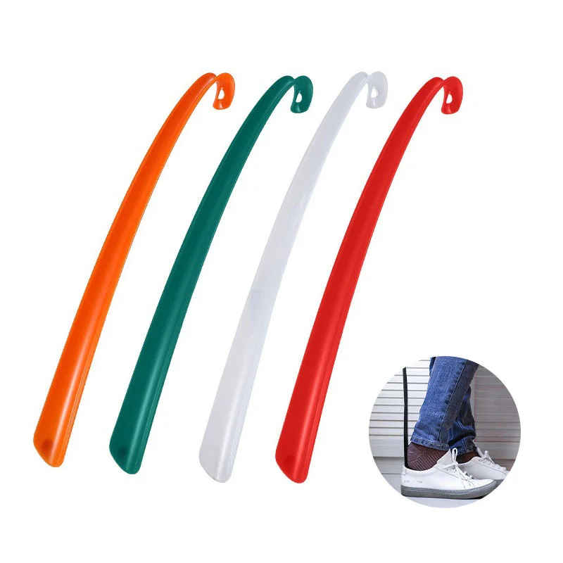 Plastik Ekstra Uzun Ayakkabı Çekeceği Tembel Ayakkabı Yardımcısı Uzun Saplı Ayakkabı Kaldırıcı Çekme Ayakkabı Çekeceği Kayma Kolu Uzun Ayakkabı Çekeceği Rastgele Renk