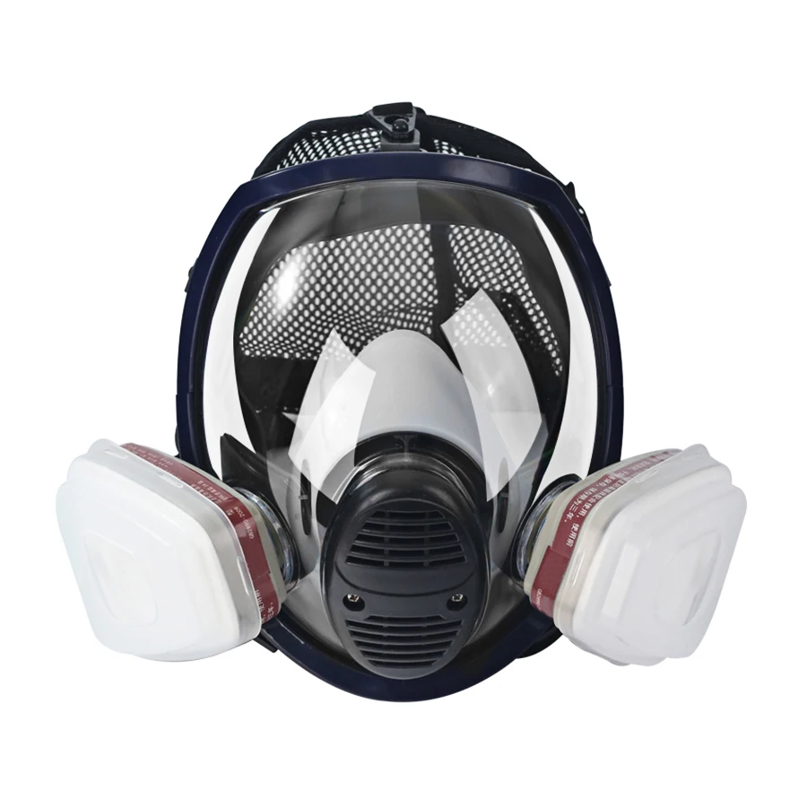 Boyama Gaz Maskesi Maskesi 6800 Karbon filtre kartuşu Büyük Görünüm Tam Koruyucu Ekran Kapşonlu Kimyasal Organik Gazlar Görüntü 2 
