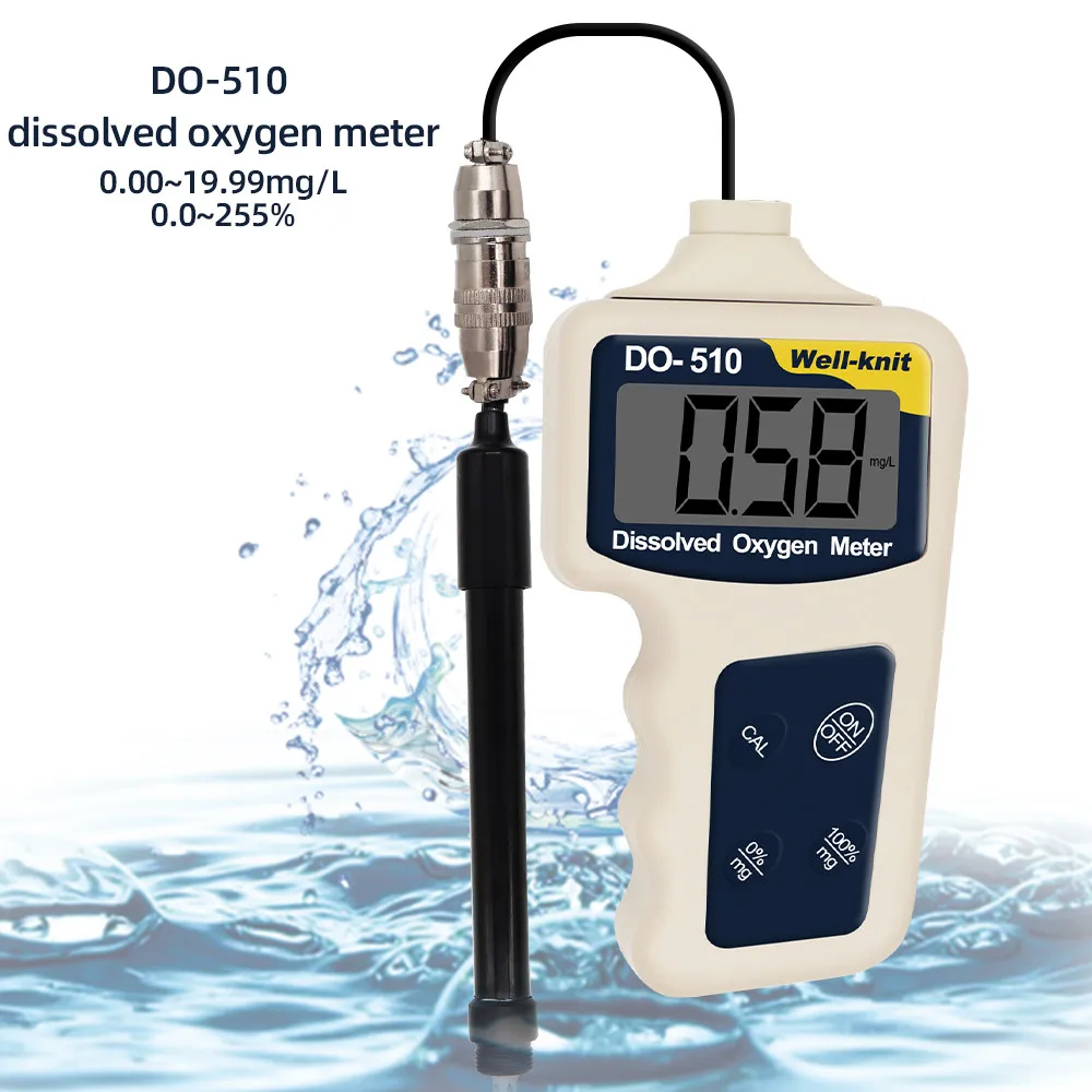 DO-510 Dijital Çözünmüş Oksijen Analyzer Oksijen Konsantrasyon Dector 255% 0.0~ATC Su Kalitesi Test cihazı YAPMAK Metre 0.00~19.99 mg/L