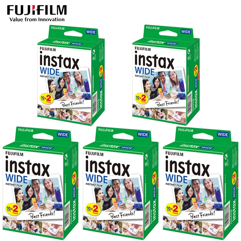 Marka Yeni 10-100 Yaprak Fujifilm Instax Geniş Fotoğraf Kağıdı 5 İnç Geniş Format Geniş 300 210 INSTAX Fım ınstax200 Fotoğraf Kağıdı
