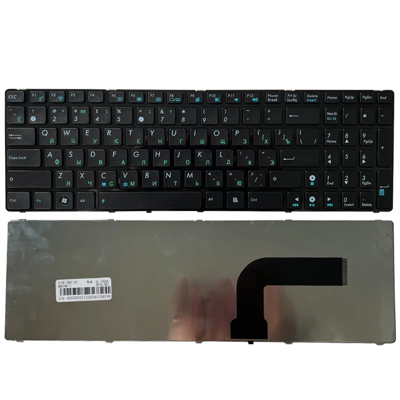 Rusça klavye için Asus K53SV G73Sw G73Jw K52D K52DR K52DY K52JK K52JR K52JT K52JU K52JV K53SC beyaz / siyah RU Laptop klavye
