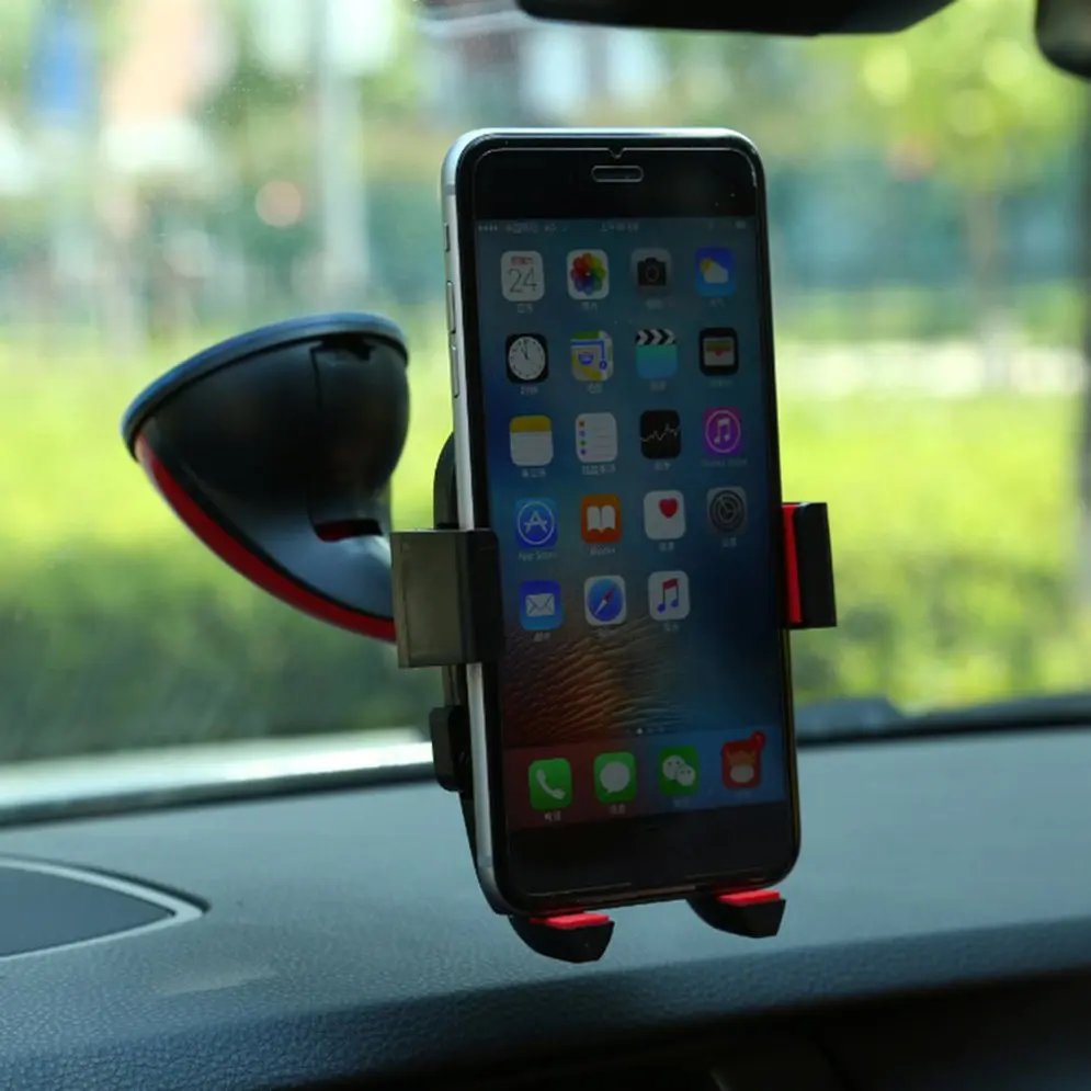 Evrensel Araç telefon tutucu Dashboard Cam Navigasyon Dağı Klip Otomatik Kilit Dönen Sürüş GPS stand braketi