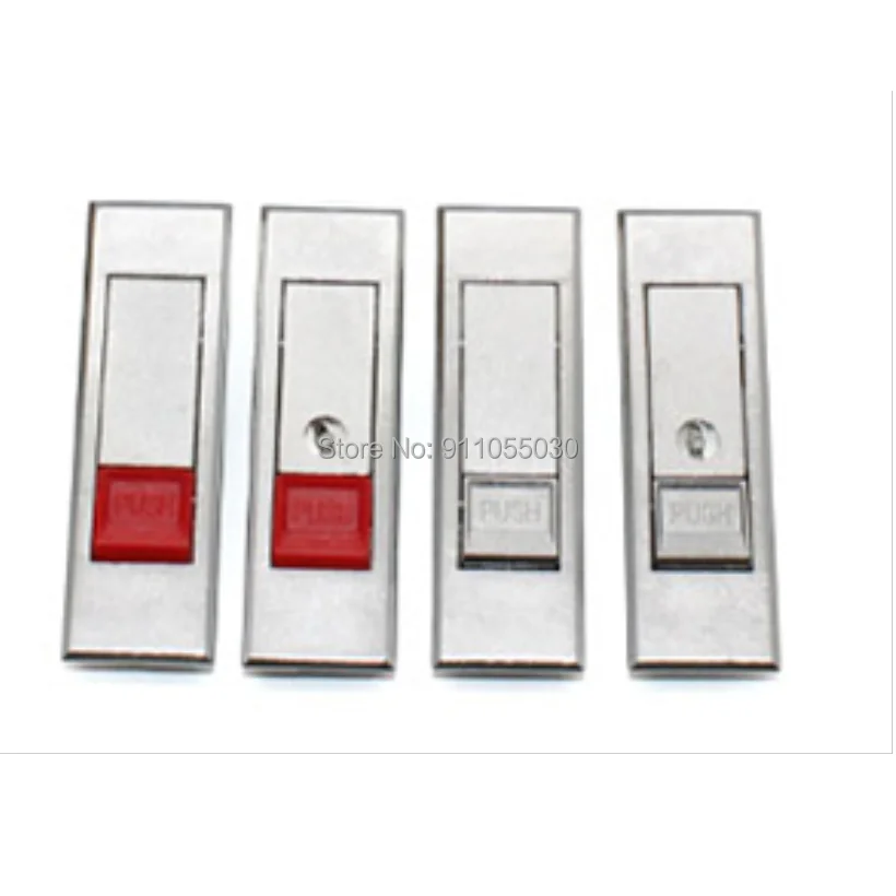 Kırmızı Gümüş Basma Düğmesi Dolap kam kilidi Panel kilidi MS603 açmak için İtin Elektrikli Dolap Alet kutusu yangın teneke kutu dolap Kilidi MS720