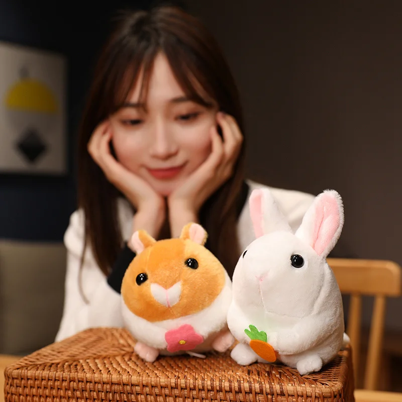 Kawaii Internet Ünlü Çekme Hattı Sallayarak Kuyruk Tavşan peluş oyuncak Tavşan Bebek Çekme Halatı Bebek Sevimli Bebek Kız Arkadaşı doğum günü hediyesi Görüntü 2 