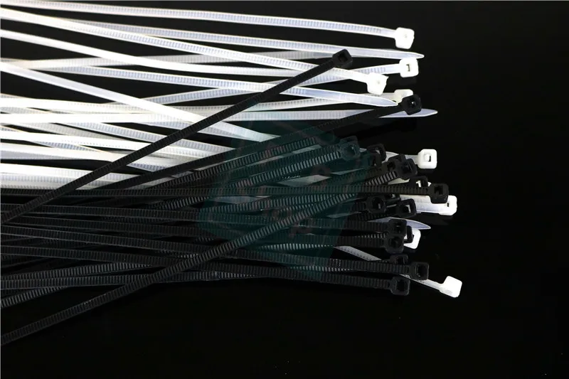 Ücretsiz kargo 3x250mm kendinden kilitleme Plastik Zip kravat naylon kablo bağı Organizasyon/Yönetim için Görüntü 1 