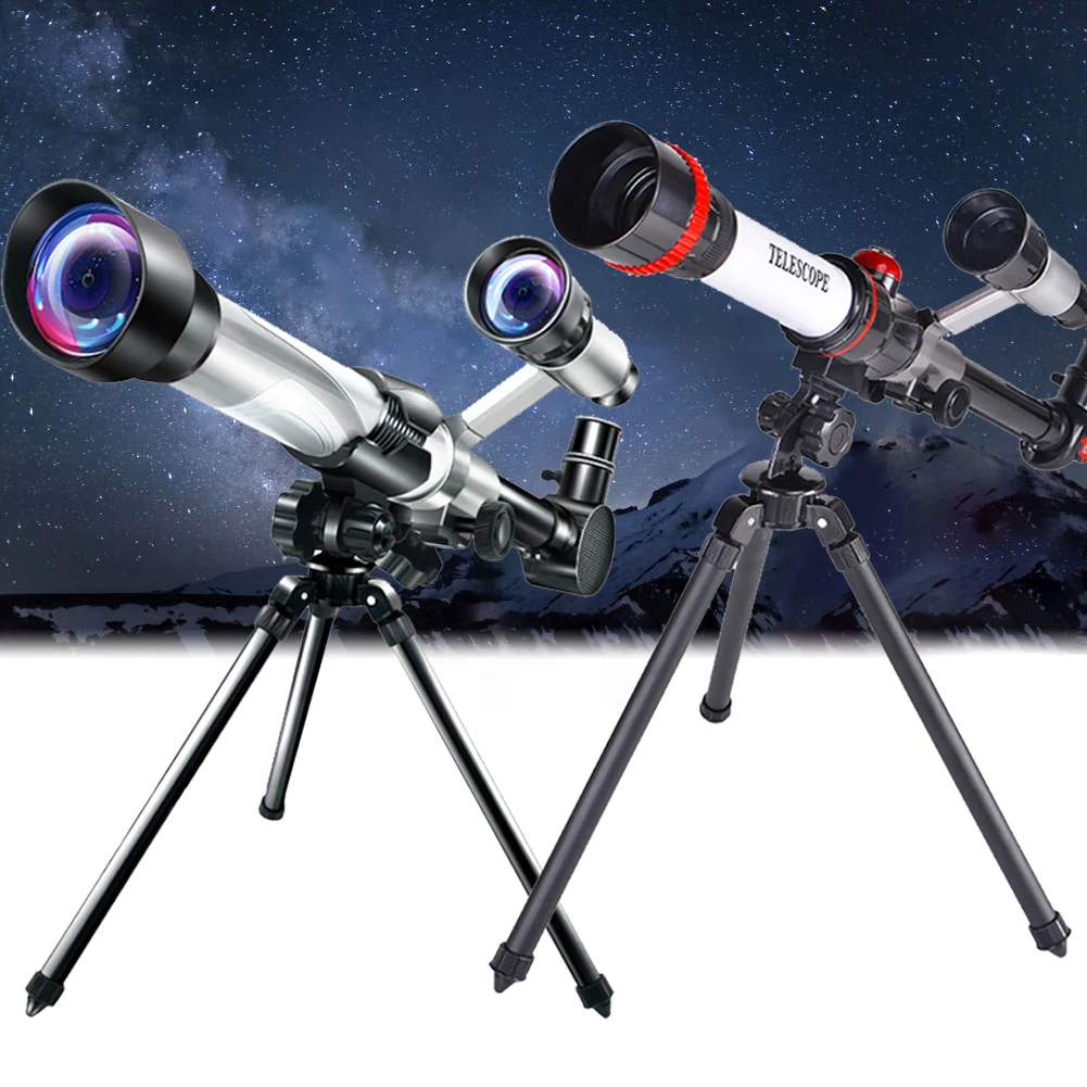 HD Astronomik Teleskop Çocuk Öğrenciler Stargazing Monoküler Öğretim Yardımcıları Yeni Başlayanlar için Öğrenciler Çocuk