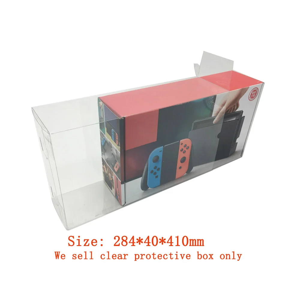 Şeffaf Ekran PET plastik kapak kılıf Nintendo Anahtarı NS oyun konsolu kutusu depolama ekran kutusu