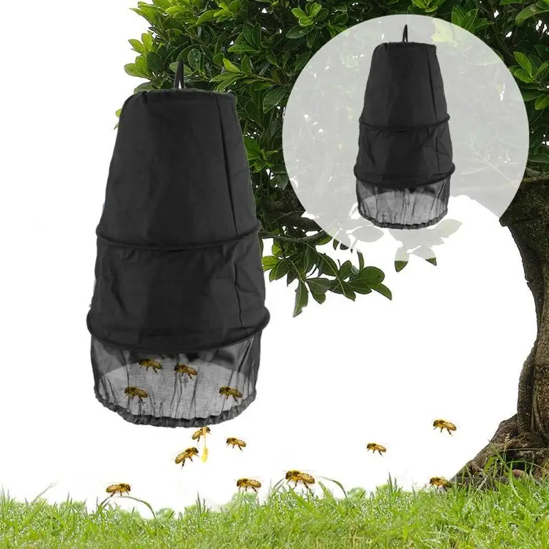3 Katmanlar Arı Kafesi Sürüsü Tuzak Kaynıyordu Açık Vahşi Wasp Catcher Arıcılık Malzemeleri Arıcı Alıcı Aracı Önlemek Arılar Sting