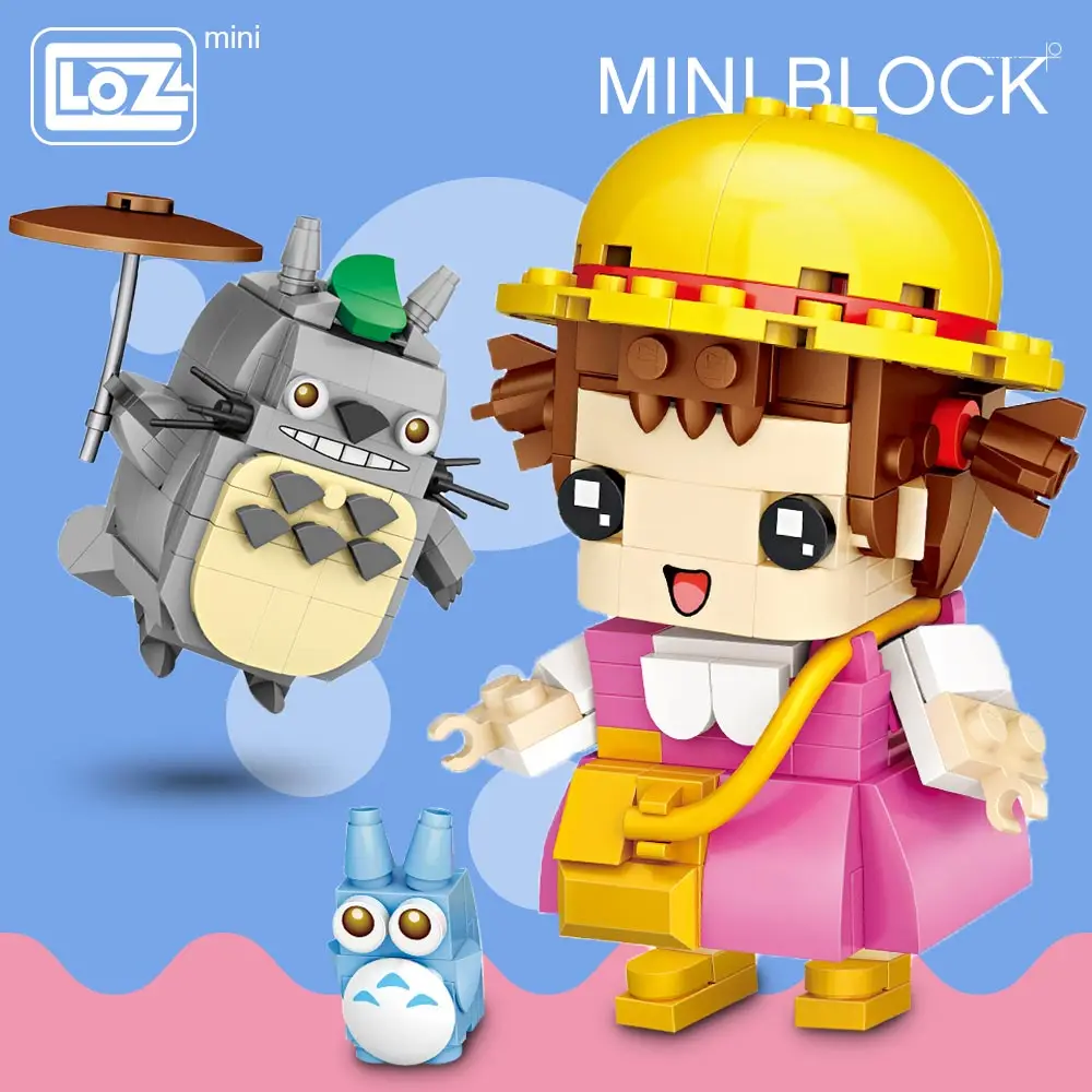 Yeni LOZ Mini Blokları Kafaları Japonya Anime Fındıkkıran Kral Ayı Karikatür Sevimli Hayvan Horlama Askerler oyuncak inşaat blokları Çocuk