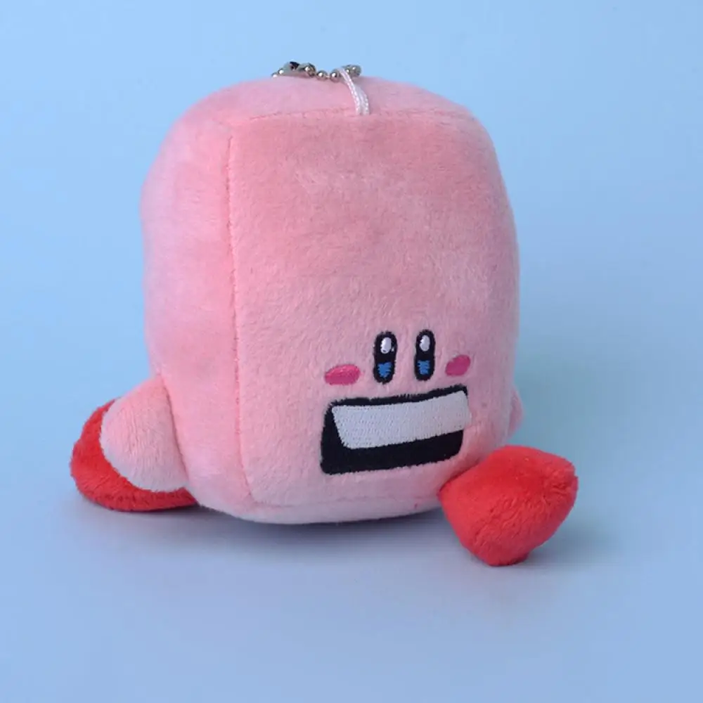 Sanrio Kirby Kawaii Yaklaşık 10Cm Anahtarlıklar Oyun Araba İçecek Makinesi Kapi Peluş Bebek Kolye Hediyeler Kız Arkadaşlar için Çocuk Görüntü 1 