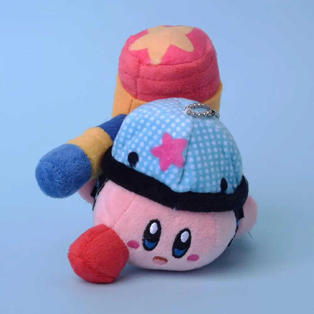 Sanrio Kirby Kawaii Yaklaşık 10Cm Anahtarlıklar Oyun Araba İçecek Makinesi Kapi Peluş Bebek Kolye Hediyeler Kız Arkadaşlar için Çocuk Görüntü 4 