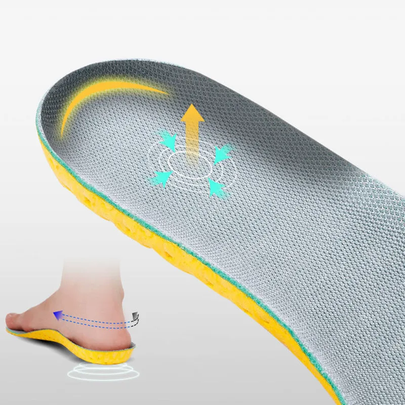Bellek Köpük ayakkabı tabanlığı Taban Örgü Deodorant Nefes Yastık Koşu Tabanlık Ayak Erkek Kadın Ortopedik Tabanlık Görüntü 3 