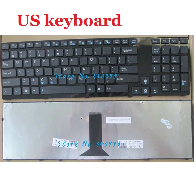 Yeni İngilizce klavye İçin Asus K93 K93S K93SM K95V K95VM A93 A93SV A93SM R900V X93SV A95V ABD çerçeve ile