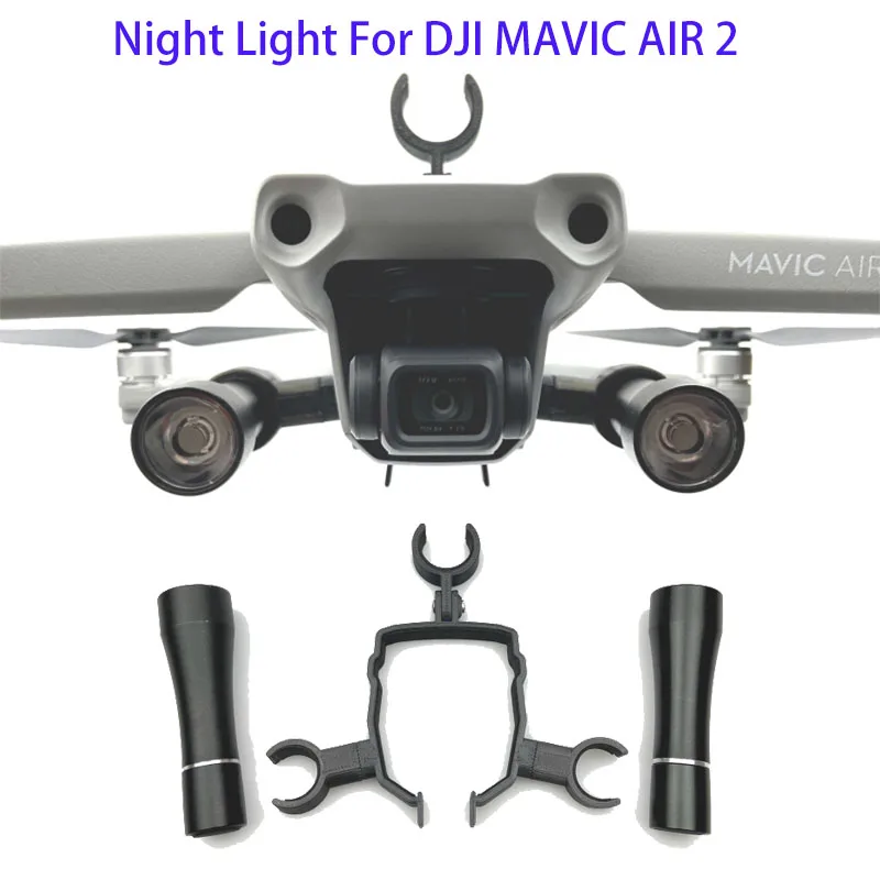 Mavic Hava 2 drone LED Gece navigasyon ışığı Braketi Uçuş Projektör El Feneri Kiti DJI Mavic Hava için 2 hava 2s Aksesuarları