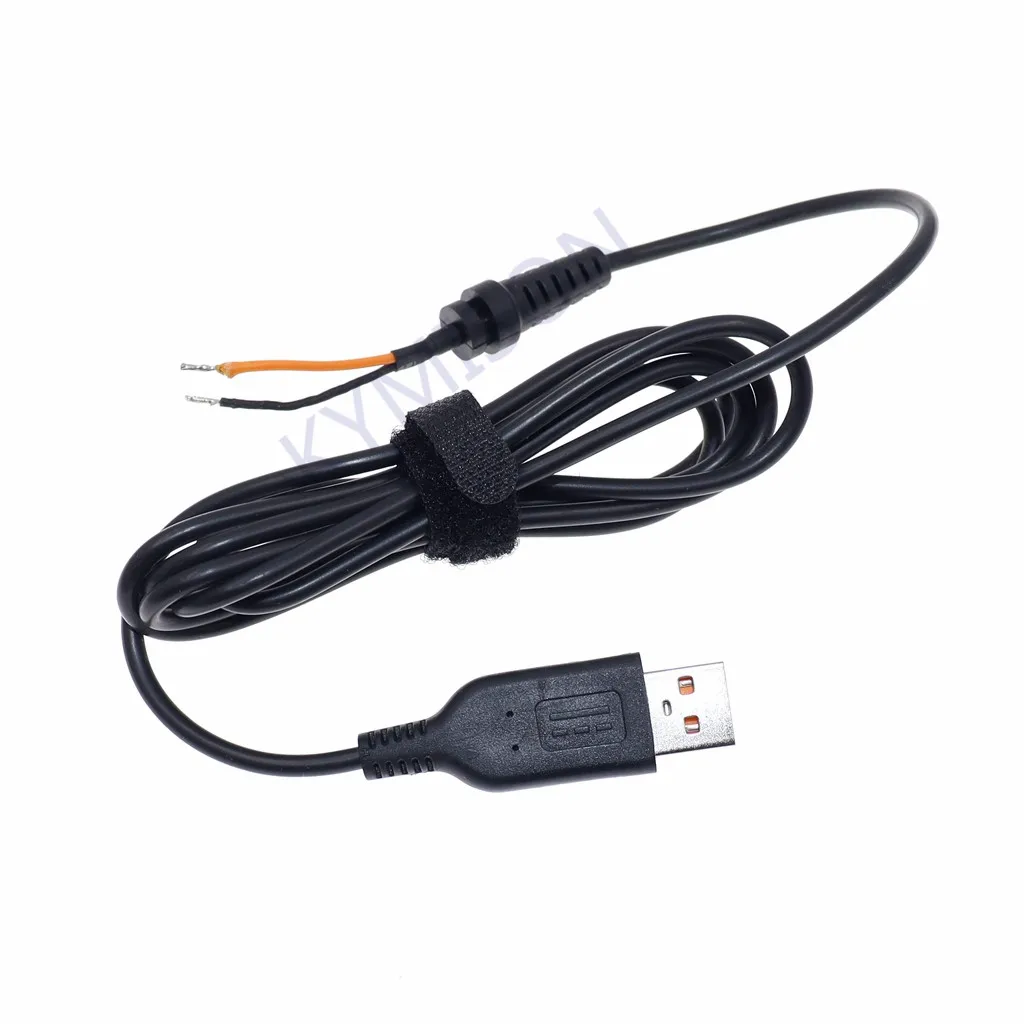 DC USB Fişi şarj kablosu DC Fiş Adaptörü Kablosu 2 Çekirdekli Lenovo Yoga 3 Pro İçin 13-5Y70 5Y711 Yoga 4 L3FE USB şarj aleti kablosu 1.2 M
