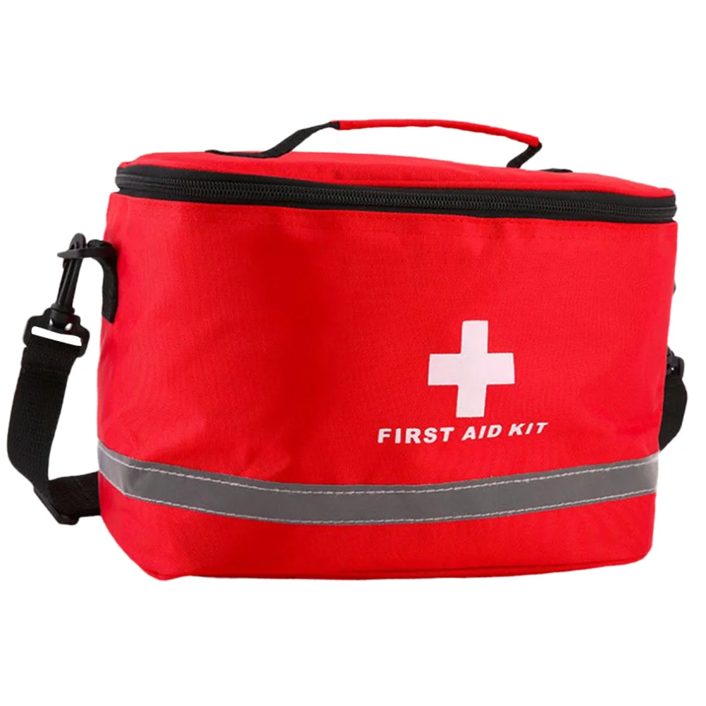 Ilk Çanta Yardım Emergencykit teneke saklama kutusu Temel Omuz Açık İlaç İlaç Organizatör Kutusu Yanıtlayıcı Sırt Çantası kılıflı çanta