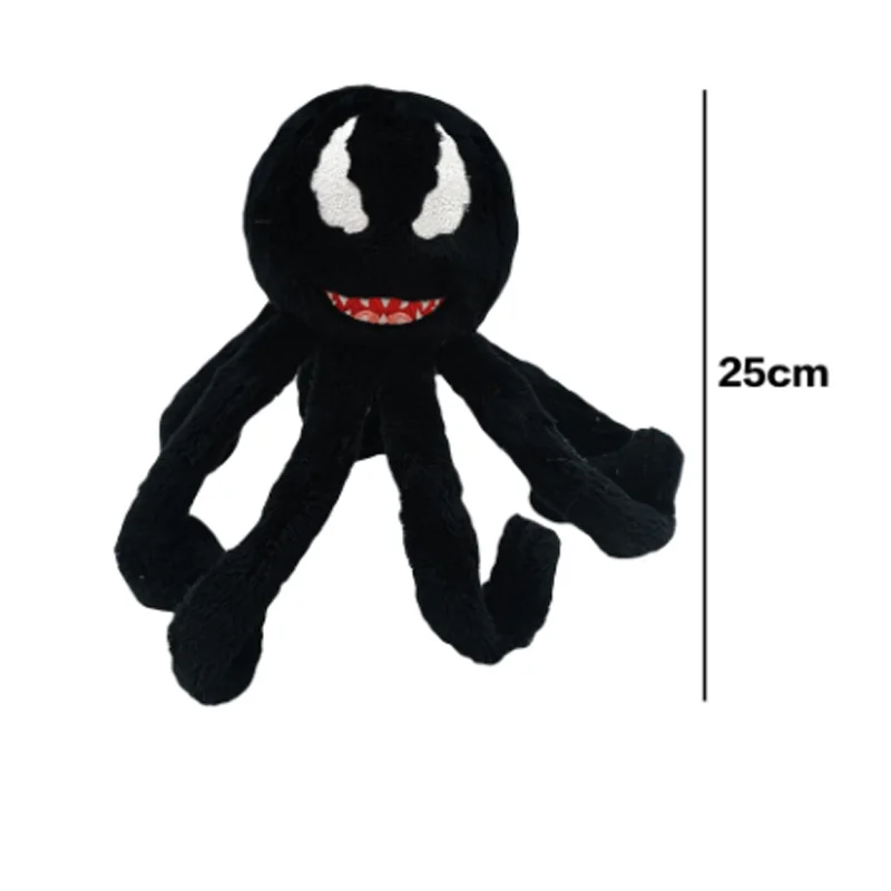 3 Adet / takım 23/25/28Cm Film Anime Venom peluş oyuncaklar Yüksek Kaliteli Süper Kahraman Doldurulmuş Oyuncaklar Yumuşak Doldurulmuş Venom Bebek Hediye Görüntü 3 