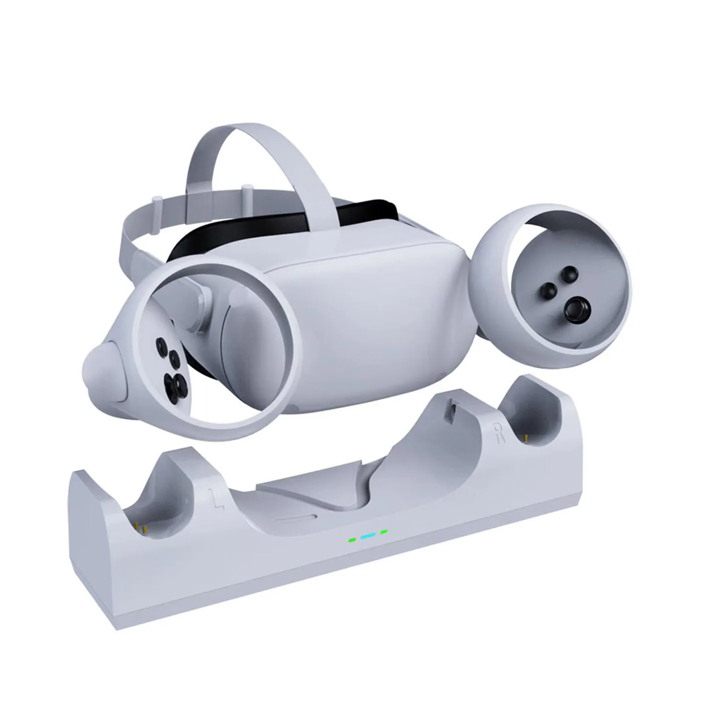 Oculus için şarj Dock Denetleyicisi Şarj cihazı İstasyonu Ele Kulaklık VR Gözlük Bankası Stand Quest 2 Meta İçin belirlenen Quest2 Aksesuarları Görüntü 1 