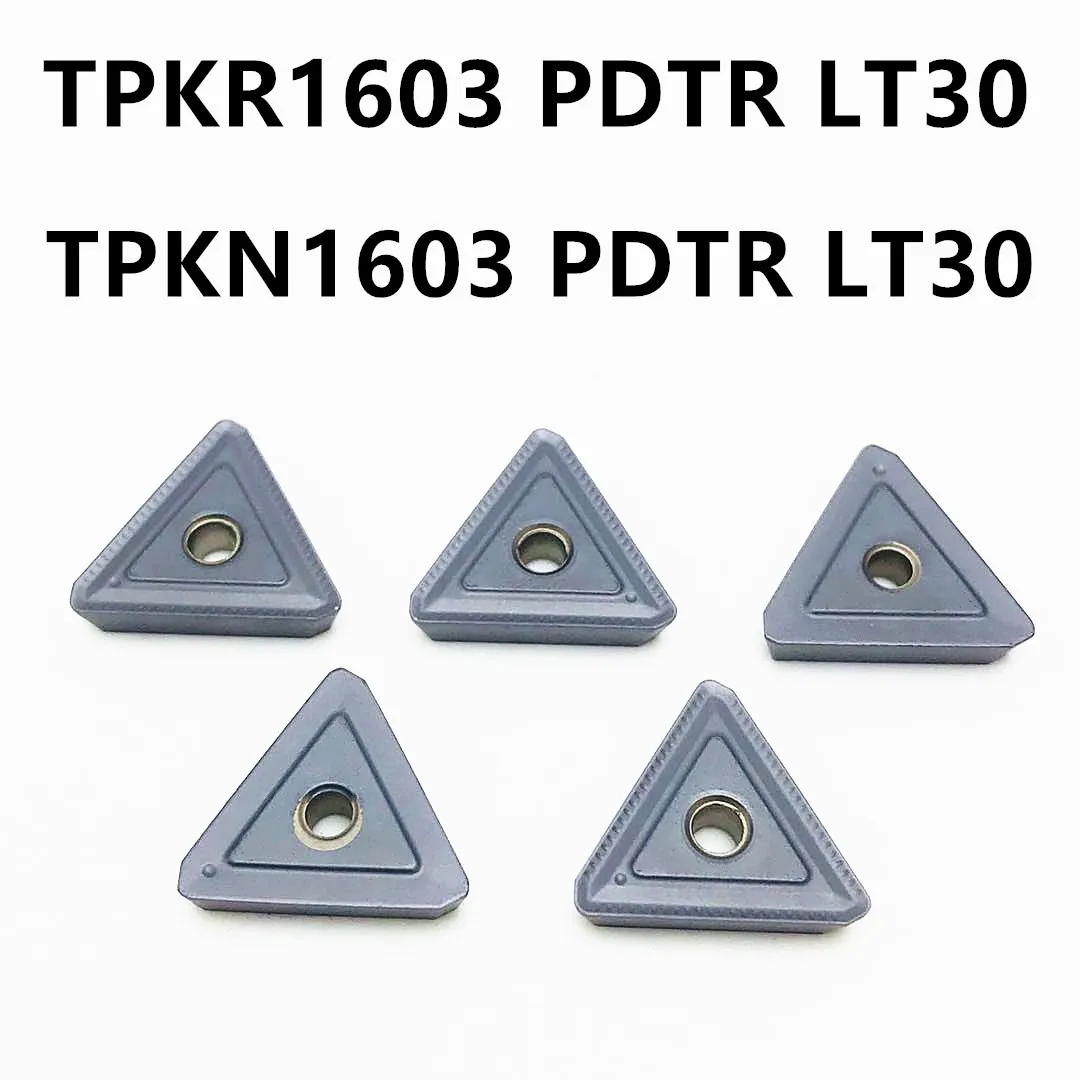 10 adet TPKR1603 PDTR LT30 TPKN1603 PDTR LT30 karbür insert TPKR 1603 torna aracı CNC dönüm ekleme TPKN 1603 kesme aleti Görüntü 2 