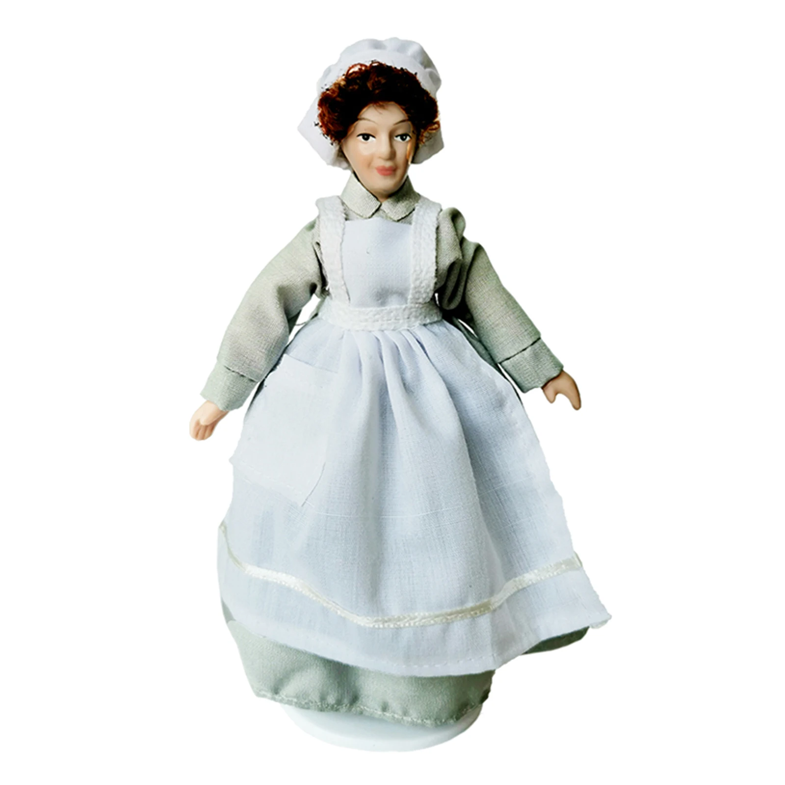 Vintage 1: 12 Ölçekli Minyatür Porselen Bebek Modeli Küçük Güzel Oyuncaklar