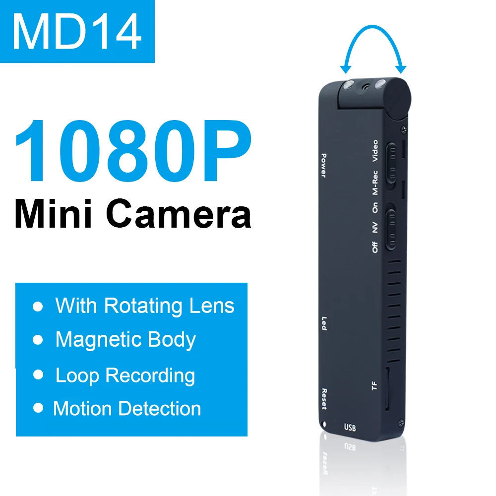 Mini kamera era MD14 1080P Mikro kamera era HD Gece Görüş Hava Sporları Akıllı DV Ses mini kamera Kaydedici Görüntü 0 