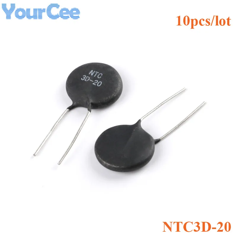 20 ADET NTC3D NTC3D-20 NTC Termistör Negatif Sıcaklık Katsayısı Direnç 3R 3ohm 20mm NTC3D 20