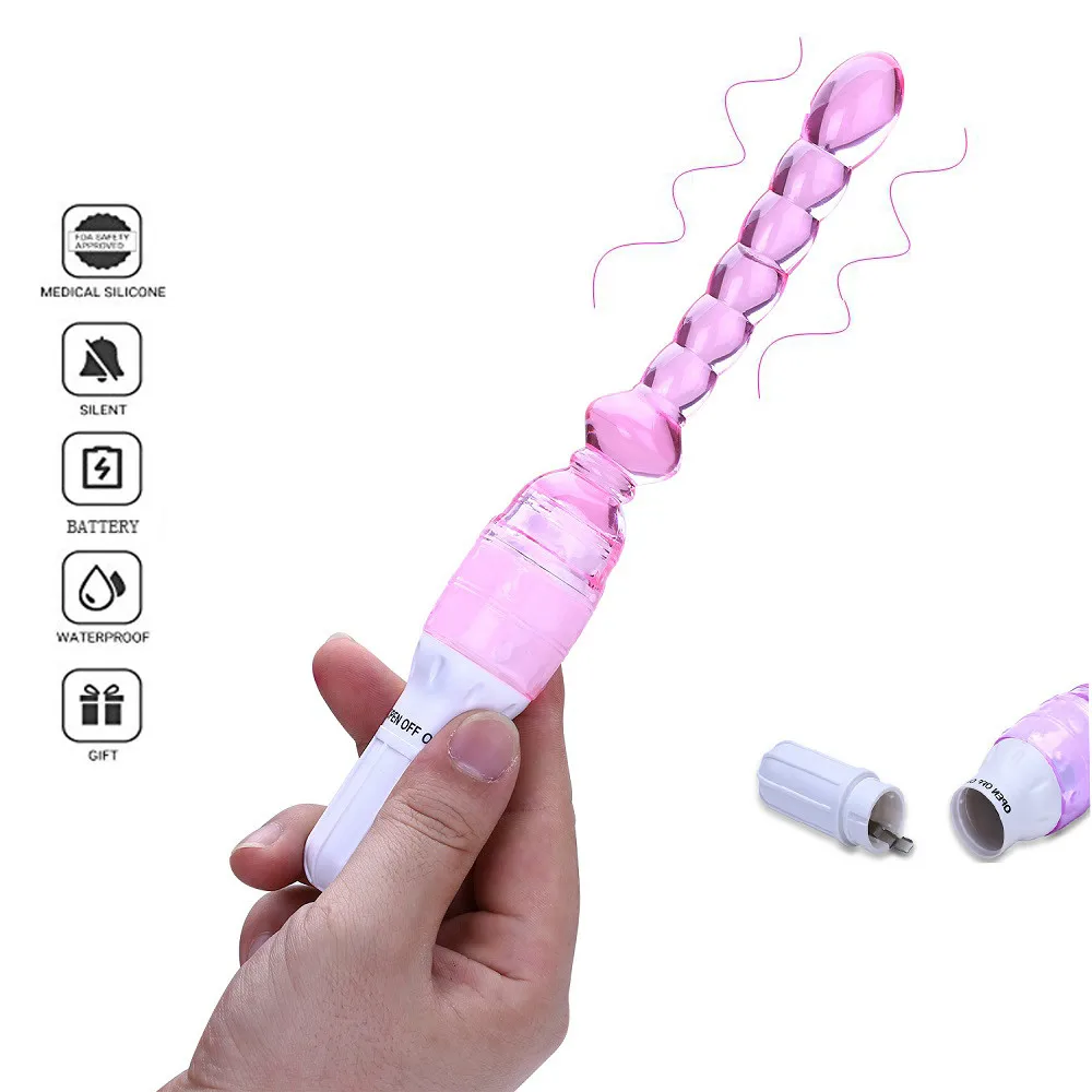 Erkek elektrikli Anal Boncuk G noktası anal plug stimülasyon anal Sopa yetişkin ürünleri Vibratör seks oyuncakları erkekler için ve kadın mastürbasyon
