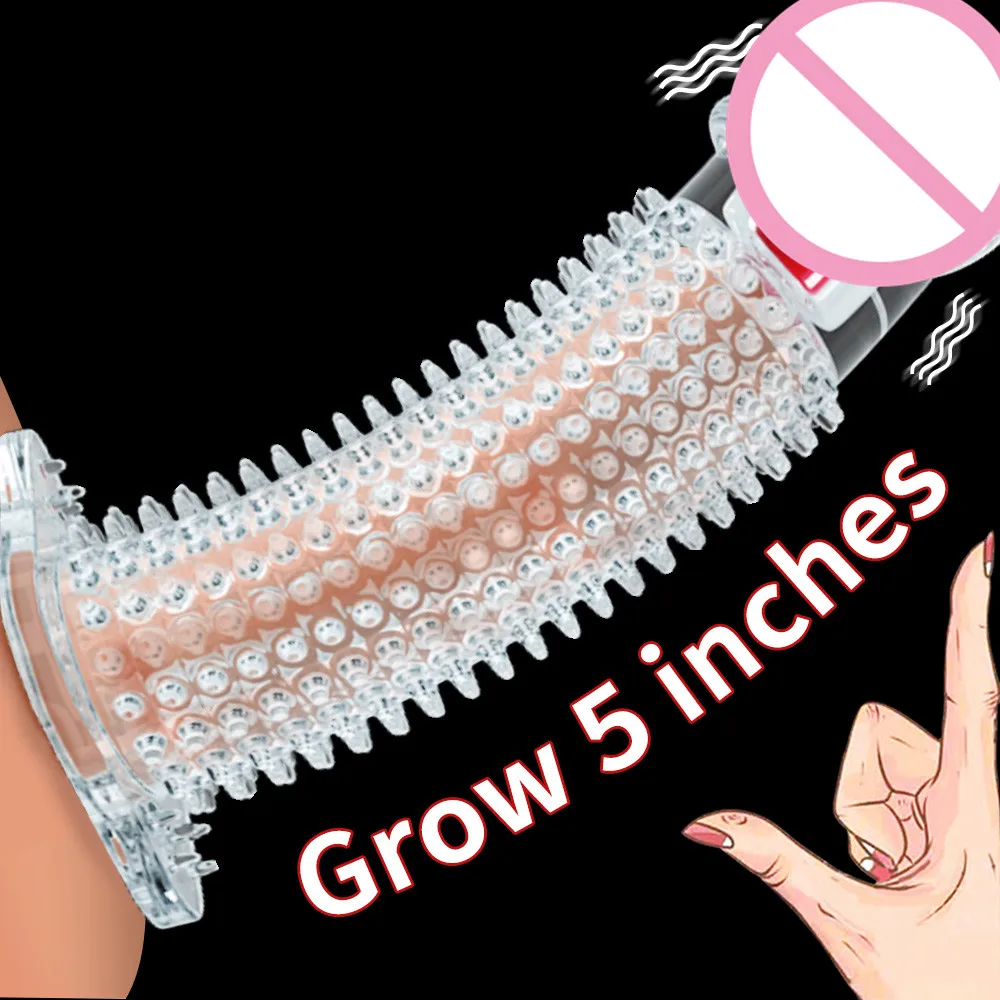 Penis Vibratör Halka Dick Pompa Geliştirme Penis Extender Büyütücü Silikon Klitoris Teşvik Seks Oyuncakları Erkekler İçin Seks Shop Prezervatif