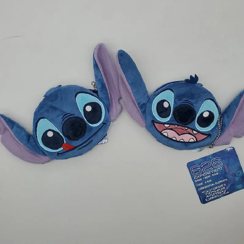 Disney Karikatür Anime Figürü Kawaii Dikiş Peluş bozuk para cüzdanı Lilo ve Stitch peluş oyuncak çocuk Doğum Günü noel hediyesi Oyuncak