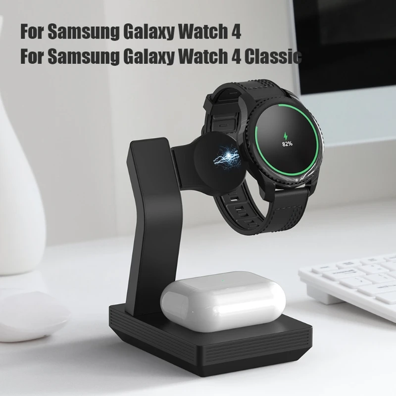 Hızlı şarj standı Aşırı Yük Koruması USB Kablosuz Şarj için Uygun Samsung-Galaxy Watch4 / Watch4 Klasik Smartwatch