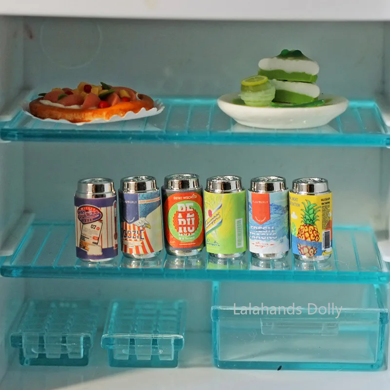 1: 12 Dollhouse Mini Kutular Bira Ekran OB11 Minyatür Gıda Oyun DIY Sahne Modeli Aksesuarları