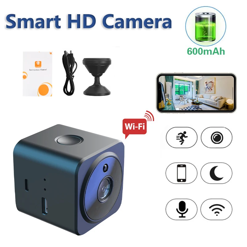 Akıllı Mini Wifi Camera1080P hd ip kamera Gece Ses Video Güvenlik Kablosuz Kameralar gözetim kameraları Ev Gözetim