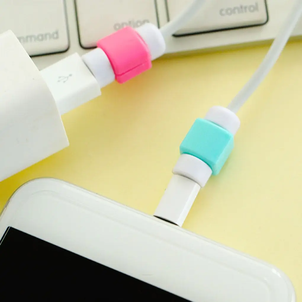Şarj kablosu Veri Koruyucu Kulaklık Tel Kordon koruma kapağı veri Şarj hattı Koruyucu Kılıf Apple iphone 6 7 8 artı Görüntü 4 
