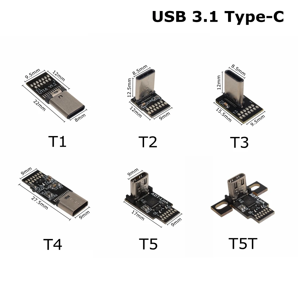 ADT DIY USB 2.0 3.0 Mikro B 3.1 Tip-C FPV Konnektör Adaptörü USB C Düz Esnek FFC Uzatma Kablosu El Gimbal Monitör Görüntü 4 