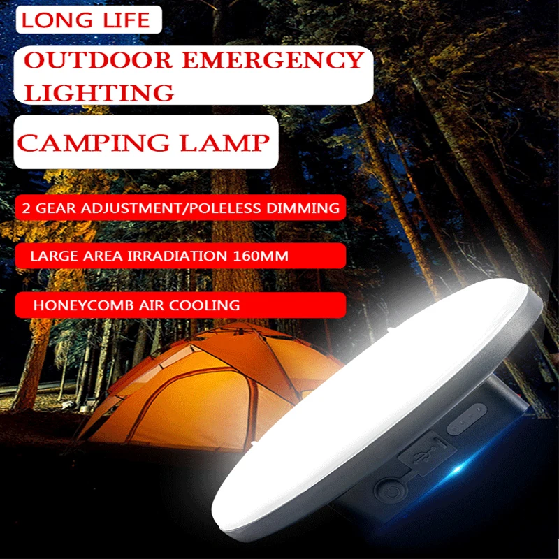 15600mah Taşınabilir Yüksek Güç şarj edilebilir LED lamba Mıknatıs El Feneri kamp feneri balıkçı ışığı Açık Çalışma Tamir Aydınlatma Z20