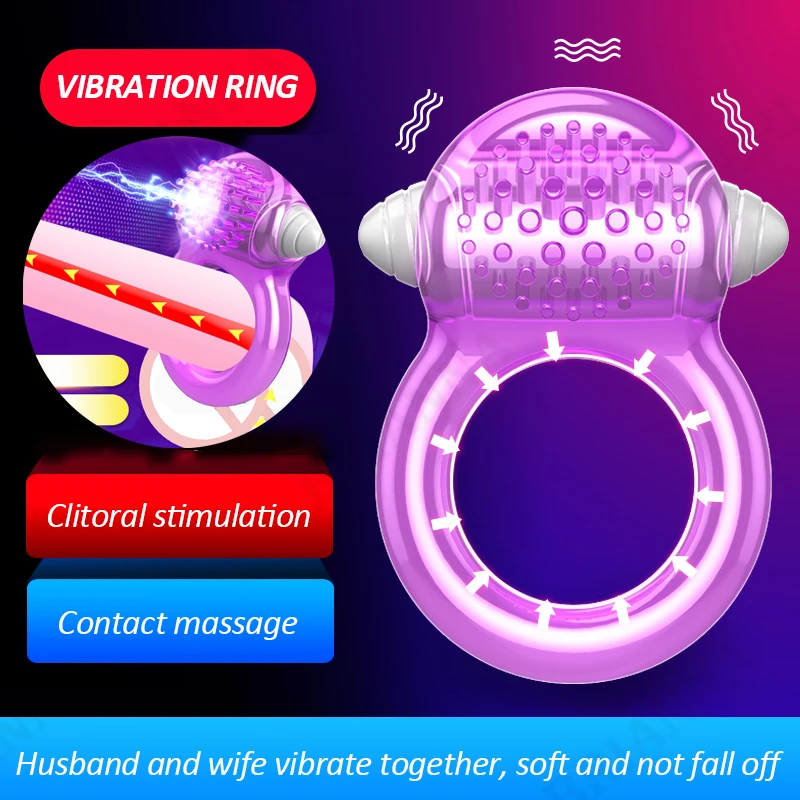 Vibratörler horoz halka penis halkası klitoris stimülatörü ereksiyon masajı yumuşak vibratörler gecikme boşalma yetişkin seks oyuncakları çift için