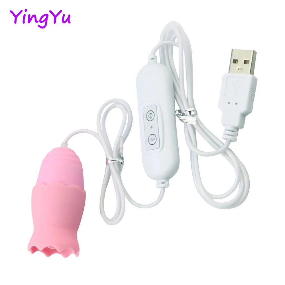 12 Modları Çift Titreşimli Yumurta Dil Vibratörler USB Güç G-spot Masaj Oral Yalama Klitoris Stimülatörü Seks Oyuncakları Kadınlar için