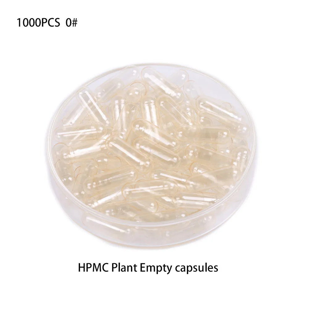 1000 ADET Boyutu 0# Selüloz Temizle HPMC Bitki Boş Kapsül, Hap Durumda, vejetaryen Kapsül Katıldı Kapsül Görüntü 1 