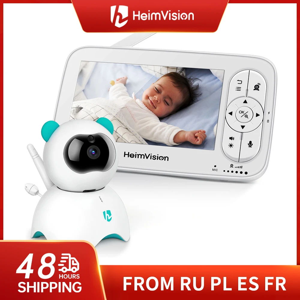 HeimVision HM136 bebek izleme monitörü Kamera ile Kablosuz Video Dadı 720P HD Güvenlik Gece Görüş Sıcaklık Uyku Kamera 5.0 İnç