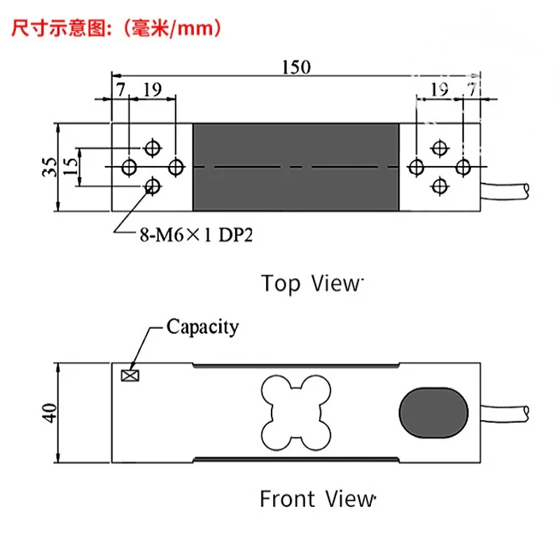 Guangce YZC-665 Paketleme Makinesi 500x600mm elektronik platform tartı yük hücresi 60KG100KG 200KG 300KG 500KG Görüntü 4 